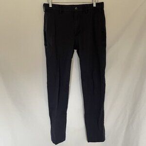 Banana Republic Mens Slim Fit Pants 33x34 navy blue business casual pants